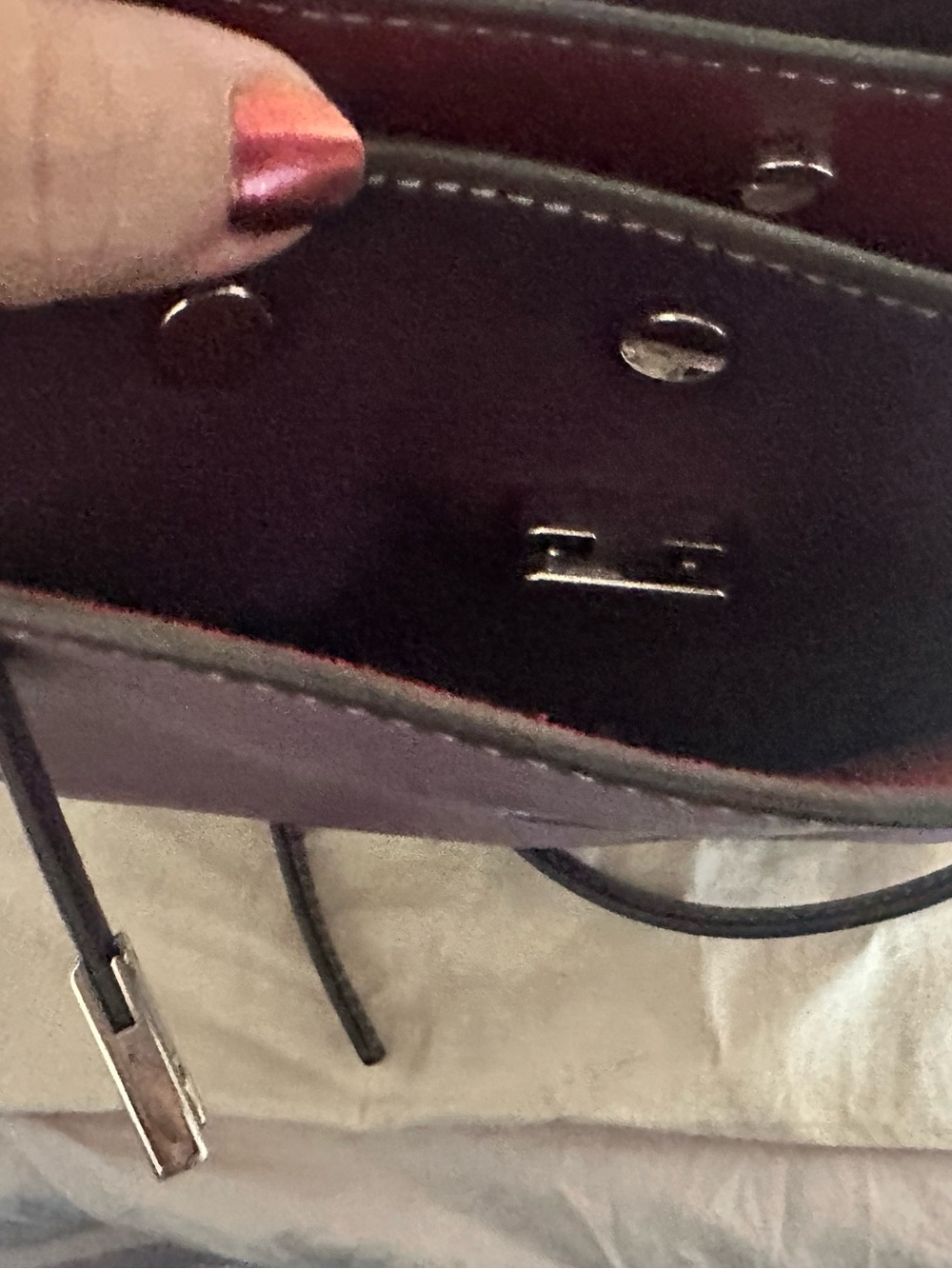 Tory Burch Lee Radizell petite double bag, purple - Picture 5 of 10